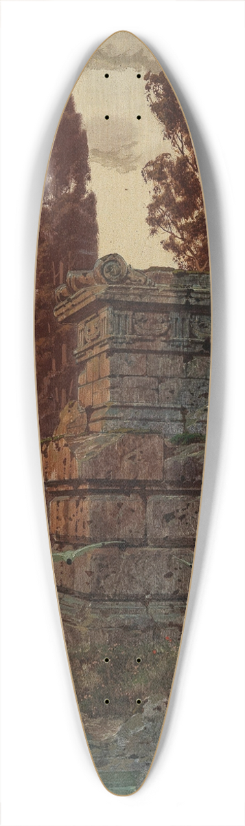 Ferdinand Knab - Dusk on the Shore 39.3 inch art pintail longboard deck