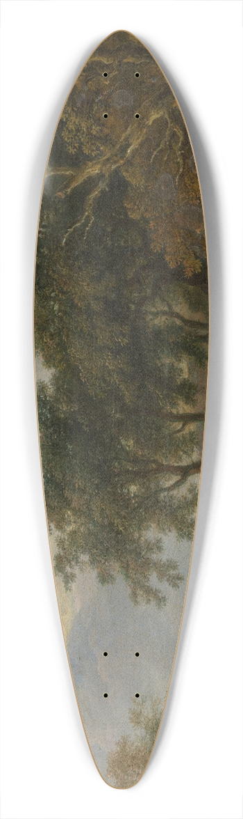 Ferdinand Kobell - Waldlandschaft mit Hirt und Herde 39.3 inch art pintail longboard deck