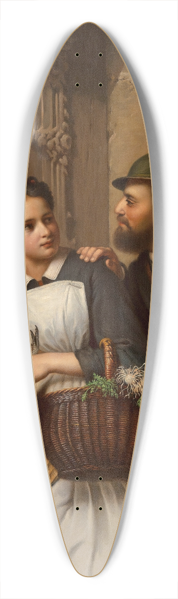 Ferdinand Minor - The Flirtation 39.3 inch art pintail longboard deck