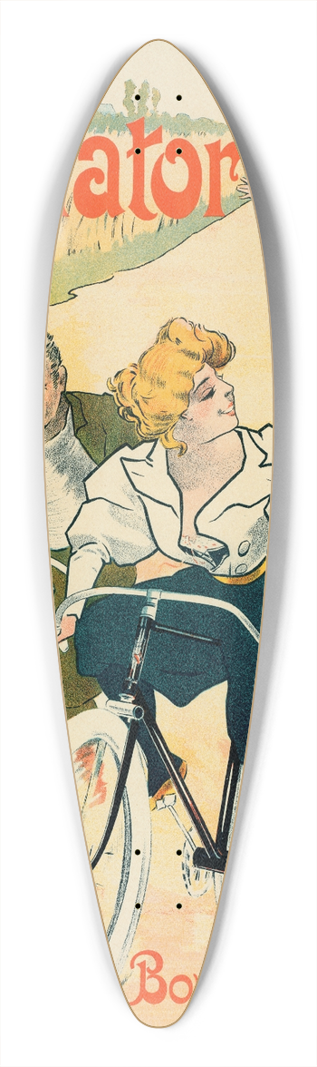 Ferdinand Misti-Mifliez - Cycles Gladiator 39.3 inch art pintail longboard deck