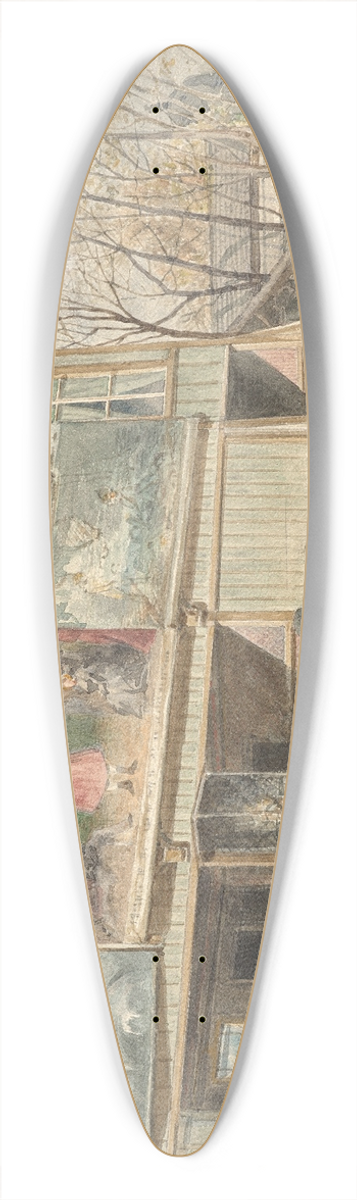 Ferdinand Weckbrodt - Im Wurstelprater in Wien 39.3 inch art pintail longboard deck