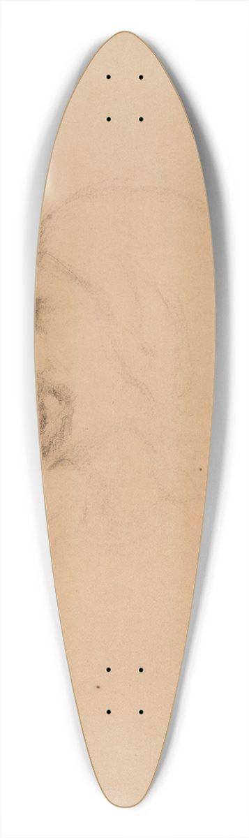Ferdynand Bryll - szkic portretowy mczyzny z brod i wsami 39.3 inch art pintail longboard deck