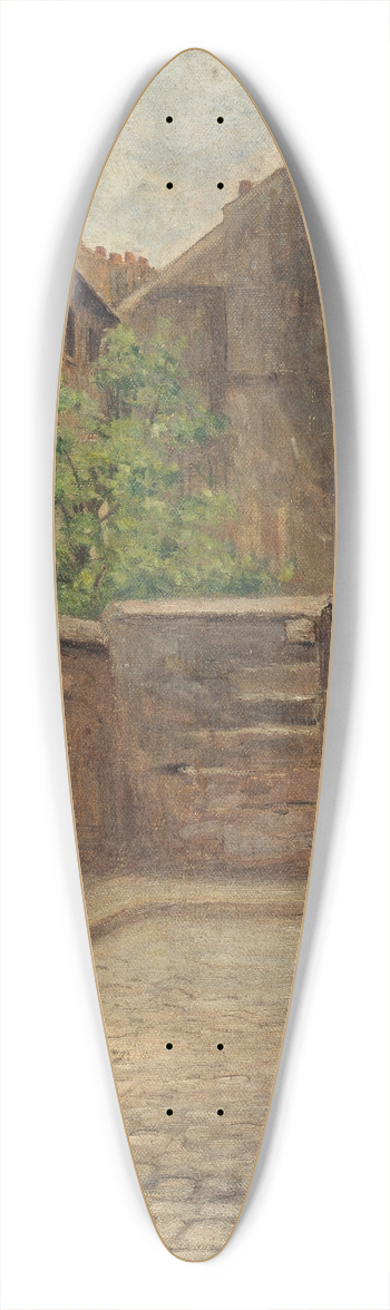 Fernand Maillaud - La rue Saint-Julien-le-Pauvre 39.3 inch art pintail longboard deck