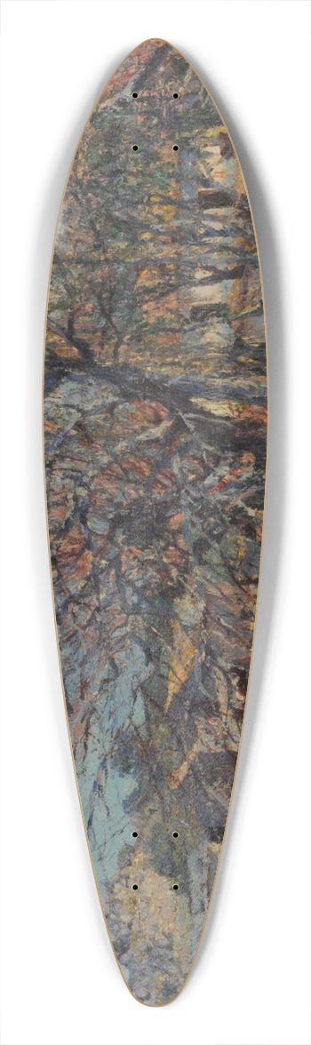 Fernando Fader - Fin de invierno 39.3 inch art pintail longboard deck