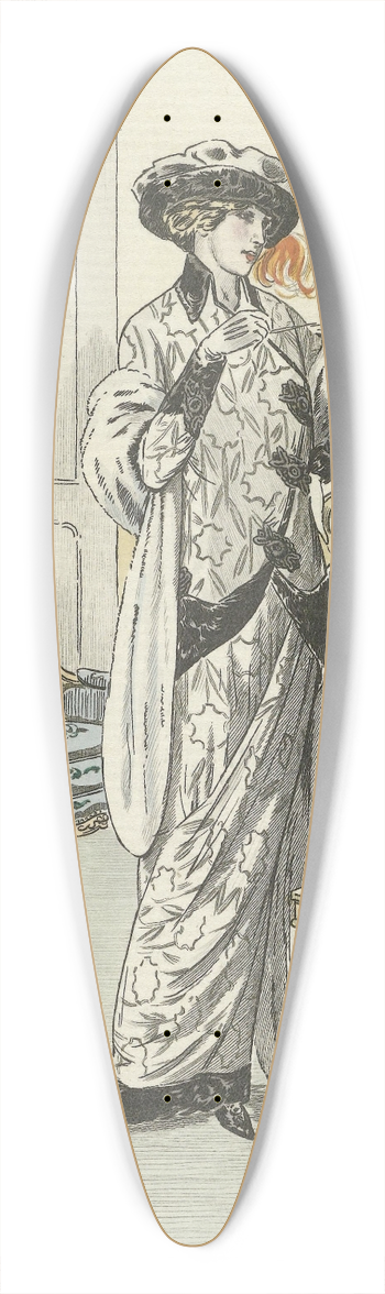 Fernand Simon - Tailleur de Velours 39.3 inch art pintail longboard deck