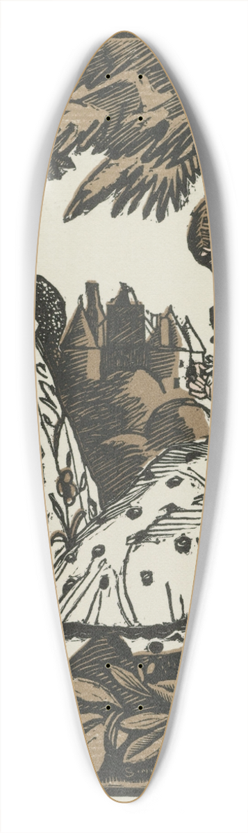 Fernand Simon - Un peu beaucoup 39.3 inch art pintail longboard deck
