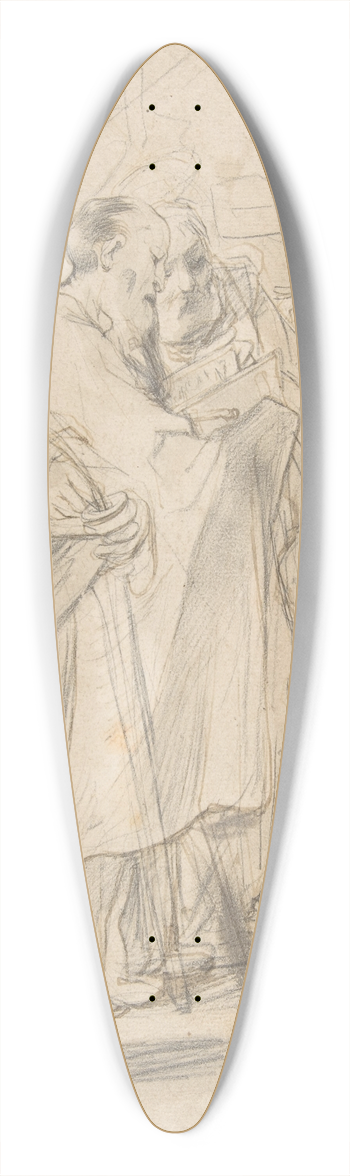 Ferra Fenzoni - Saints John the Evangelist, Paul, Peter, and Stephen 39.3 inch art pintail longboard deck