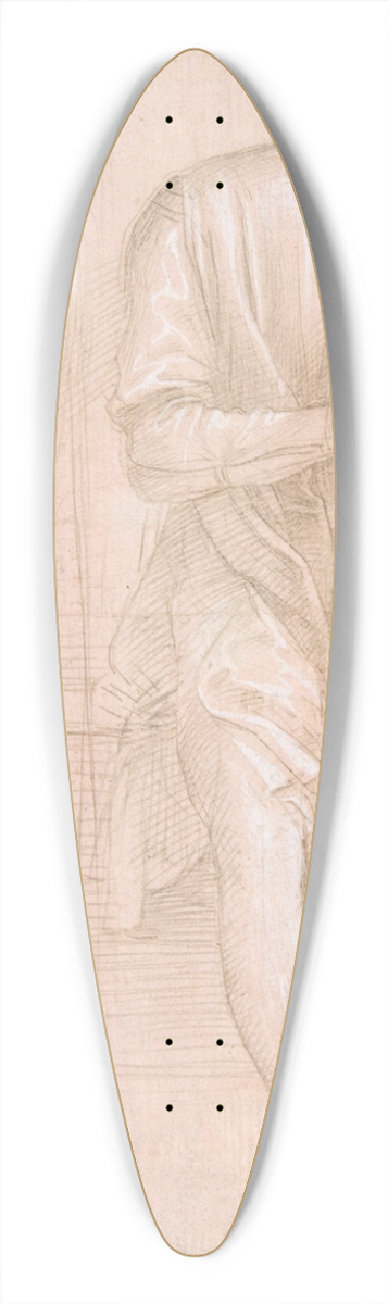 Filippino Lippi - Standing Youth with Hands Behind His Back, and a Seated Youth Reading 39.3 inch art pintail longboard deck