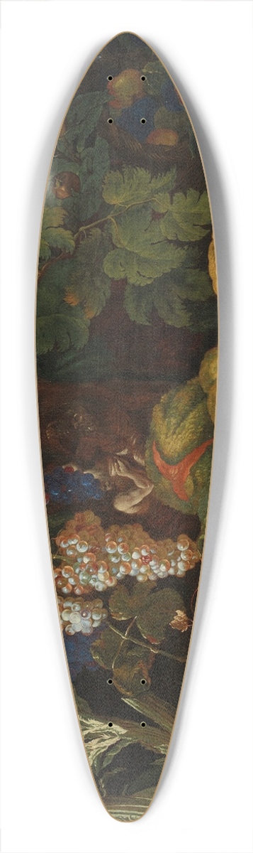 Filippo Lauri - Nature morte aux melons, grenades, raisins, pastque et autres fruits et lgumes sur un entablement 39.3 inch art pintail longboard deck