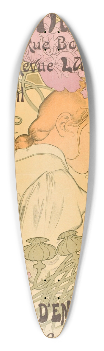 Firmin Bouisset - Salon des Cent 39.3 inch art pintail longboard deck