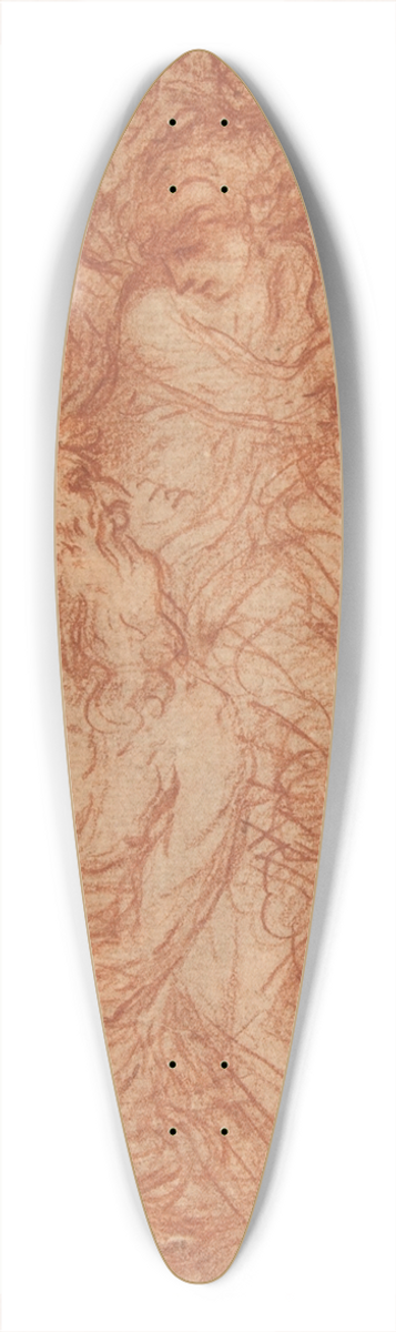 Flaminio Torre - The Virgin Appearing to Saint Jerome 39.3 inch art pintail longboard deck
