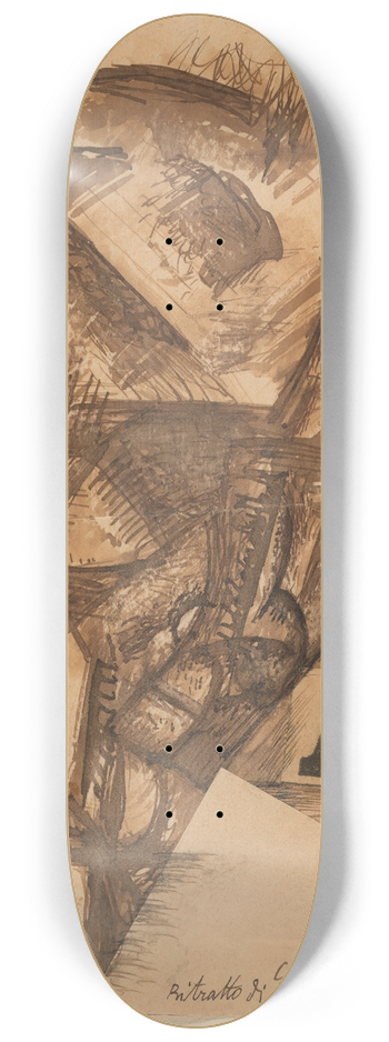 Carlo Carr - Portrait ofSoffici 8.25 inch art skate deck