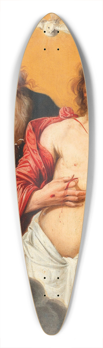 Flemish School - The Holy Trinity 39.3 inch art pintail longboard deck