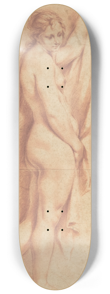Carlo Cignani - Standing Nude Female Figure 8.25 inch art skate deck