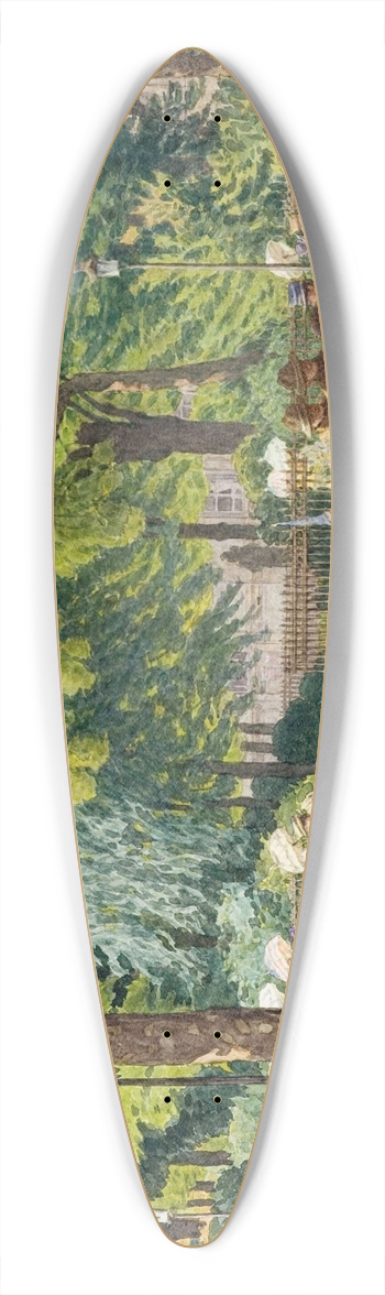 Flix Brard - Square de la mairie du 14me arrondissement, rue Mouton Duvernet le 4 juillet 1917 39.3 inch art pintail longboard deck