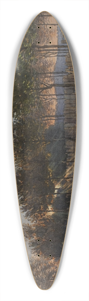 Flix Brard - Vue de la rue Lakanal au Grand Montrouge 39.3 inch art pintail longboard deck