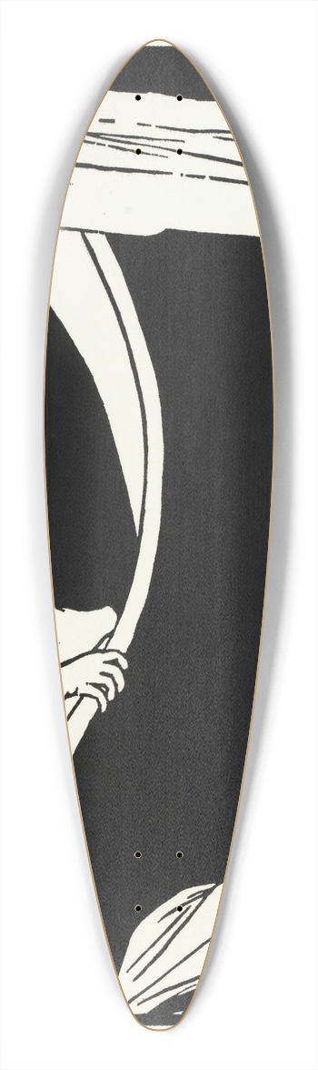Flix Vallotton - The Bath 39.3 inch art pintail longboard deck