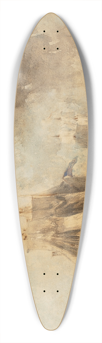 Flix Ziem - LEscaut  Anvers 39.3 inch art pintail longboard deck