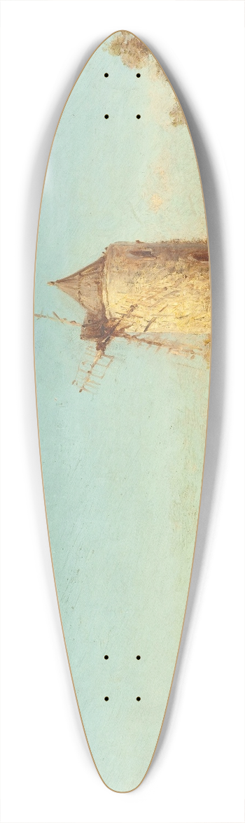 Flix Ziem - Moulin De Saint-Mitre, Prs De Martigues 39.3 inch art pintail longboard deck