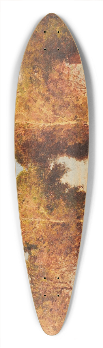 Flix Ziem - The French gardens in Venice 39.3 inch art pintail longboard deck