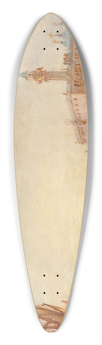 Flix Ziem - Venise, Le Palais Des Doges 39.3 inch art pintail longboard deck