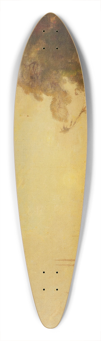Flix Ziem - View of Constantinople 39.3 inch art pintail longboard deck