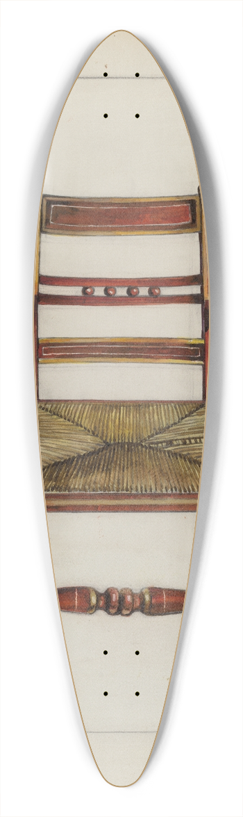 Florence Truelson - Chair 39.3 inch art pintail longboard deck