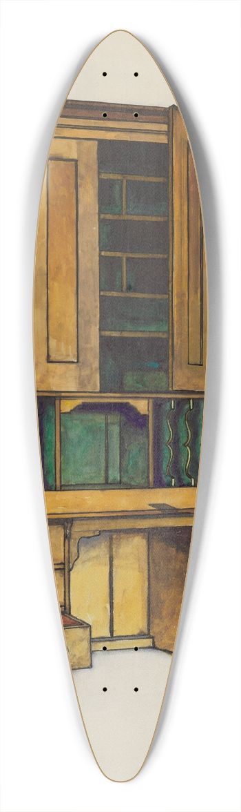 Florence Truelson - Cupboard 39.3 inch art pintail longboard deck