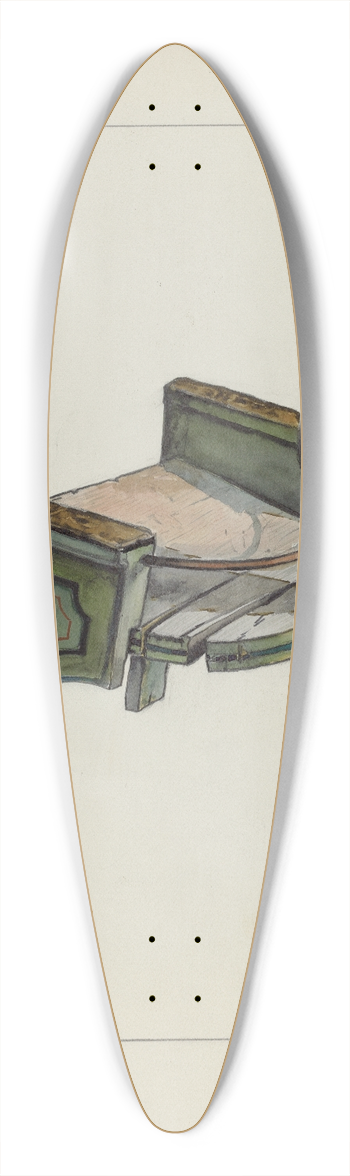 Florence Truelson - Sleigh Chair 39.3 inch art pintail longboard deck
