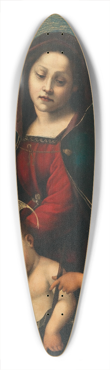 Florentine School - Madonna and Child with the Infant Saint John the Baptist 39.3 inch art pintail longboard deck