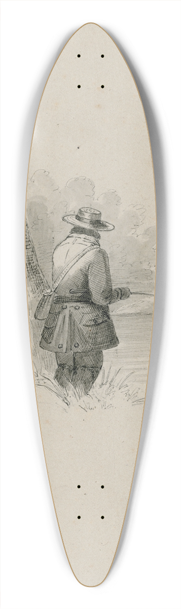 Floris Verster - An angler 39.3 inch art pintail longboard deck