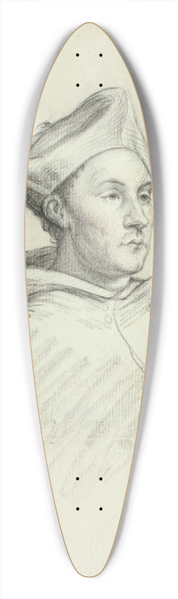 Follower of Anthony van Dyck - Portrait of a Cardinal 39.3 inch art pintail longboard deck