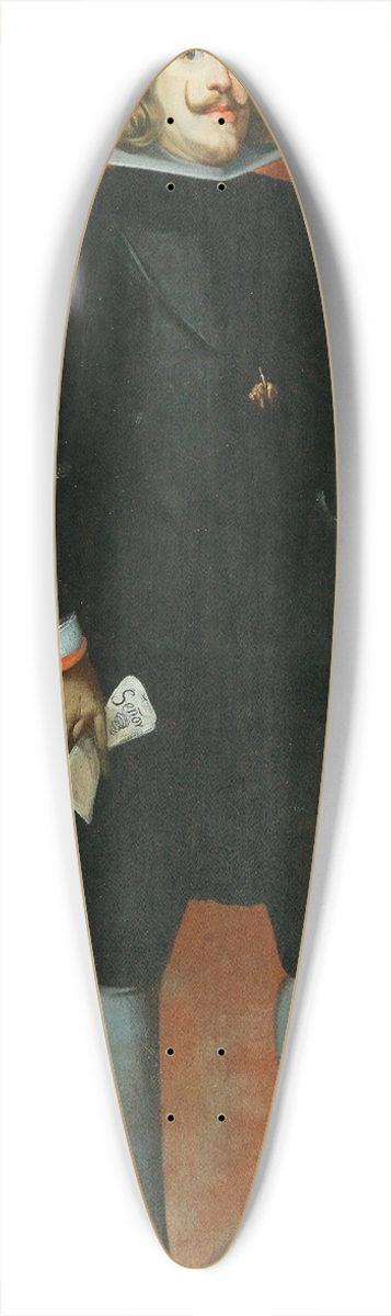 Follower of Diego Velzquez - Portrait of King Philip IV, dressed in black and wearing the Order of the Golden Fleece 39.3 inch art pintail longboard deck
