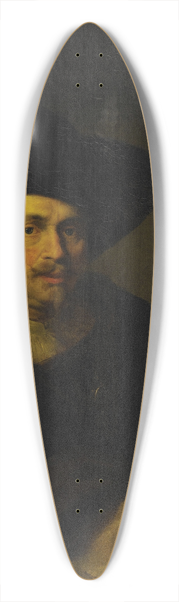 Follower of FERDINAND BOL - Portrait of a Man with Hat 39.3 inch art pintail longboard deck