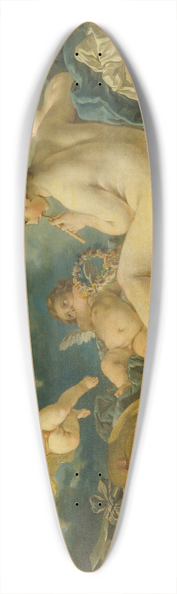 Follower Of Franois Boucher - Seated Nymph with Flutes 39.3 inch art pintail longboard deck