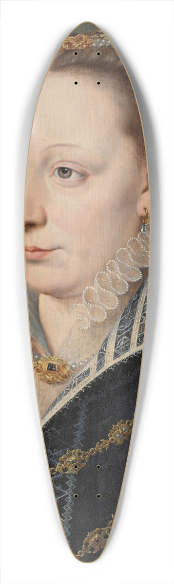 Follower of Franois Clouet - Portrait of Claude Catherine de Clermont-Tonnerre, Duchess of Retz (15431603) 39.3 inch art pintail longboard deck