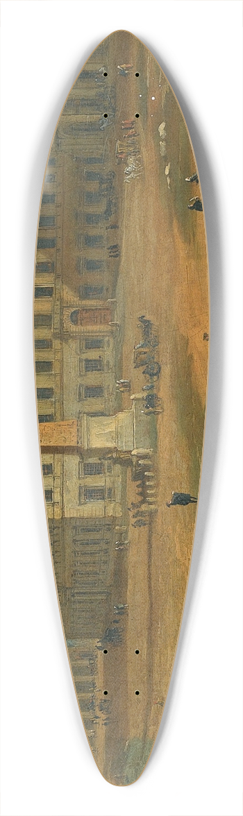 Follower of Gaspar van Wittel - Rome, A View Of Piazza San Giovanni Laterano With Figures And Horse-Drawn Carts 39.3 inch art pintail longboard deck