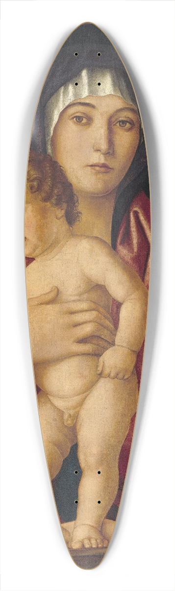 Follower of Giovanni Bellini - Madonna and Child with Saints 39.3 inch art pintail longboard deck