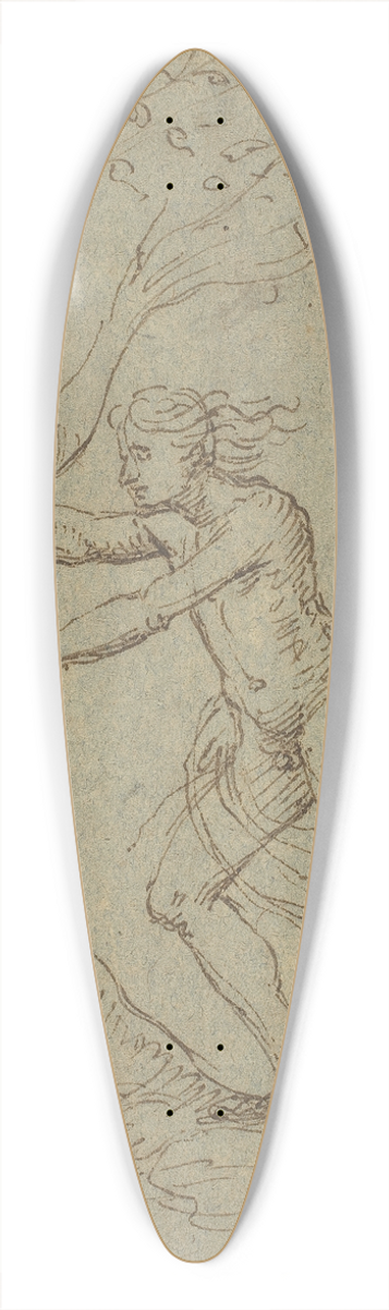 Follower of Giulio Romano - Apollo and Daphne 39.3 inch art pintail longboard deck