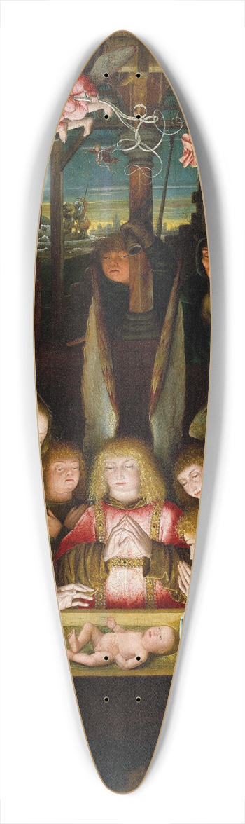 Follower Of Jan Joest Of Kalkar - The Adoration of the Christ Child 39.3 inch art pintail longboard deck