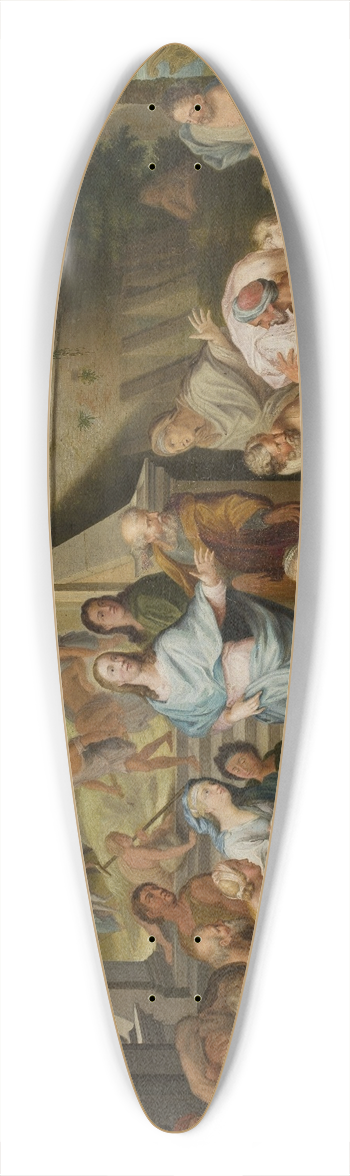 Follower of Jean-Baptiste Jouvenet - Christ healing the sick 39.3 inch art pintail longboard deck