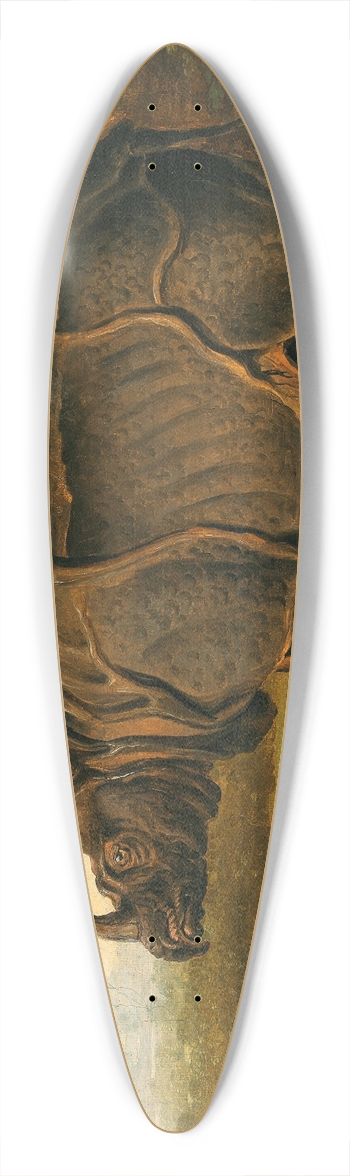 Follower of Jean-Baptiste Oudry - The Rhinoceros Clara 39.3 inch art pintail longboard deck