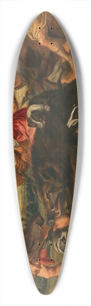 Follower of Peter Paul Rubens - Meleager and Atalante hunting the Calydonian boar 39.3 inch art pintail longboard deck