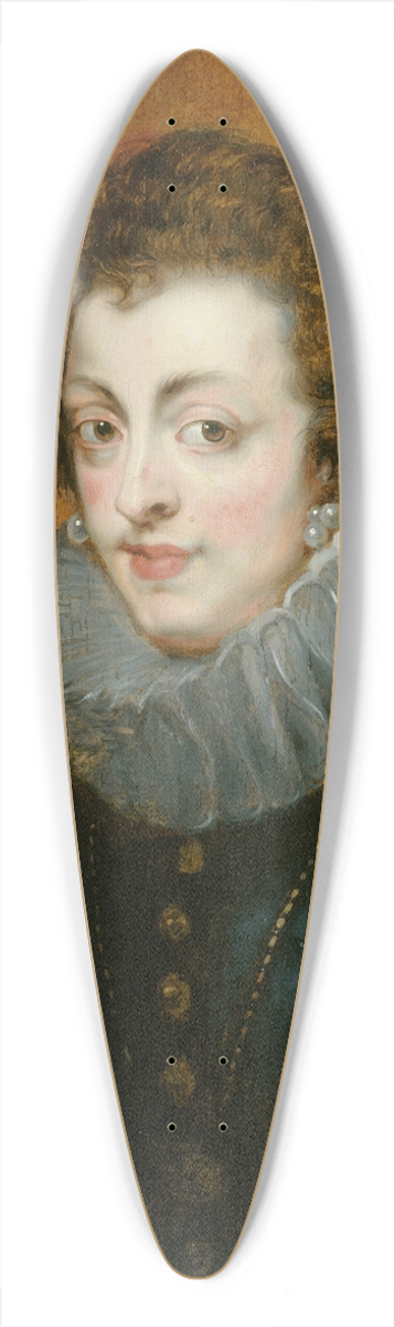 Follower of Peter Paul Rubens - Portrait of Isabella of Bourbon 39.3 inch art pintail longboard deck