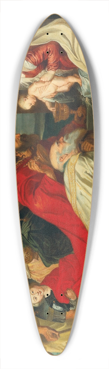 Follower of Peter Paul Rubens - The Adoration of the Magi 39.3 inch art pintail longboard deck