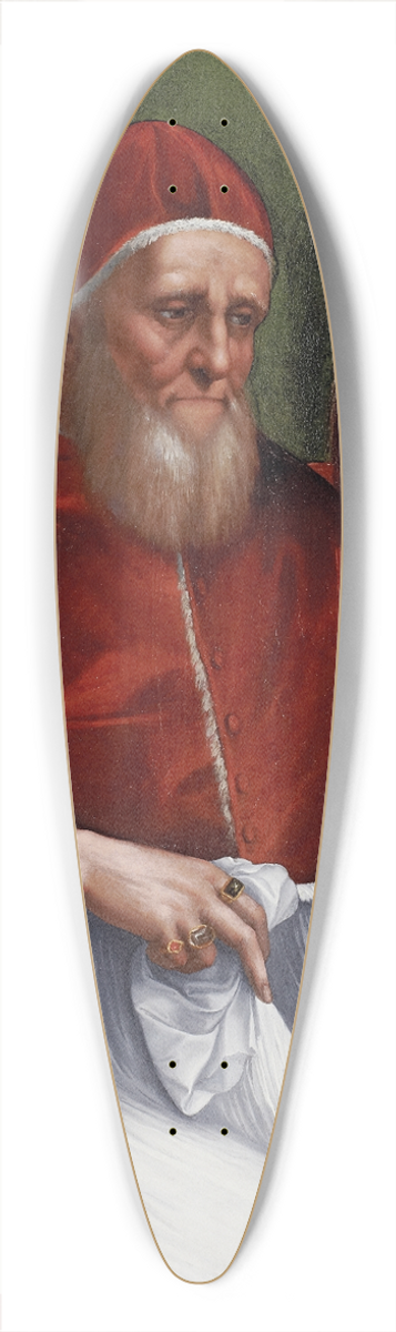 Follower of Raphael - Portrait of Pope Julius II 39.3 inch art pintail longboard deck