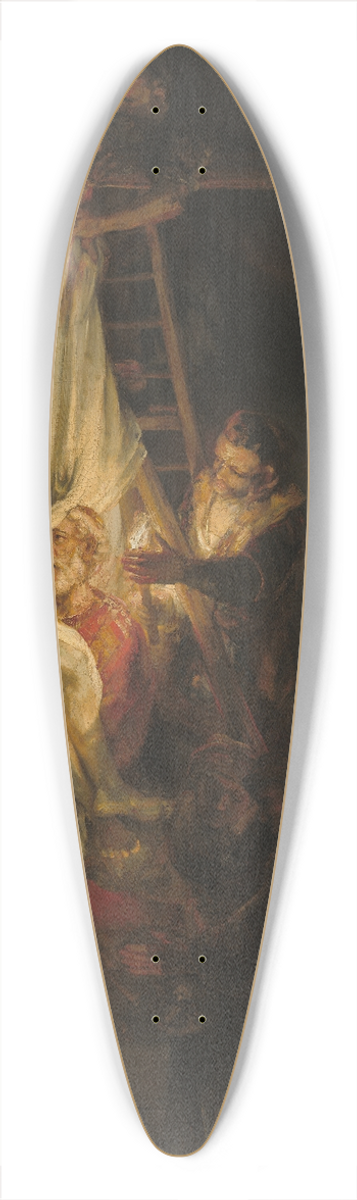 Follower of Rembrandt van Rijn - The Descent from the Cross 39.3 inch art pintail longboard deck