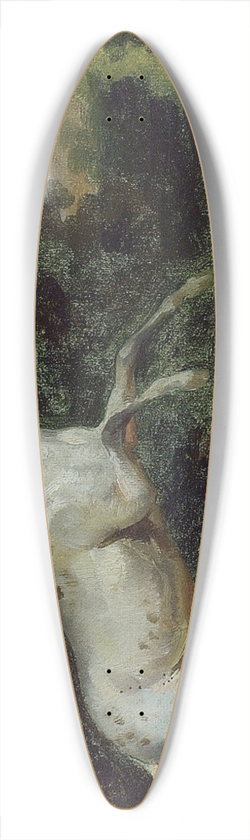 Follower of Thodore Gricault - Prancing Horse 39.3 inch art pintail longboard deck