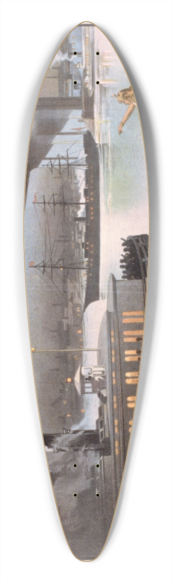 Forbes Co. - Excelsior 39.3 inch art pintail longboard deck