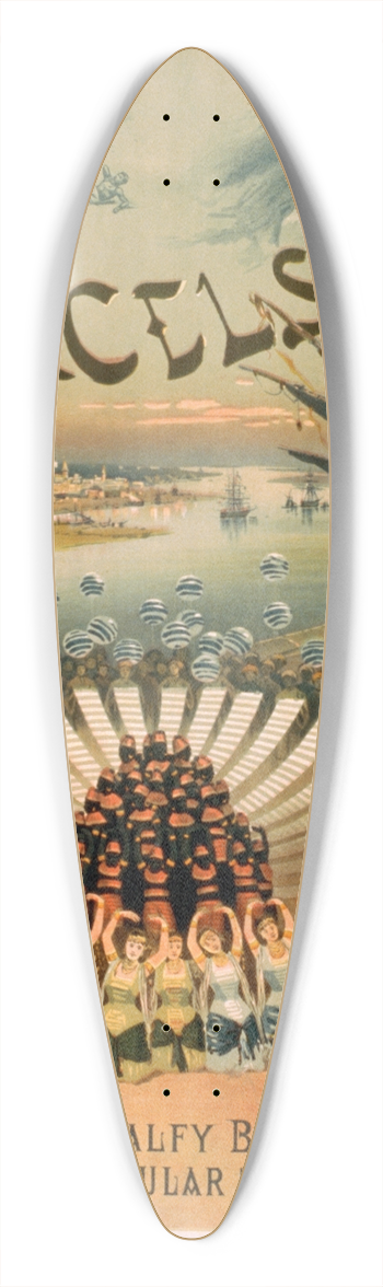 Forbes Co. - Excelsior. 39.3 inch art pintail longboard deck